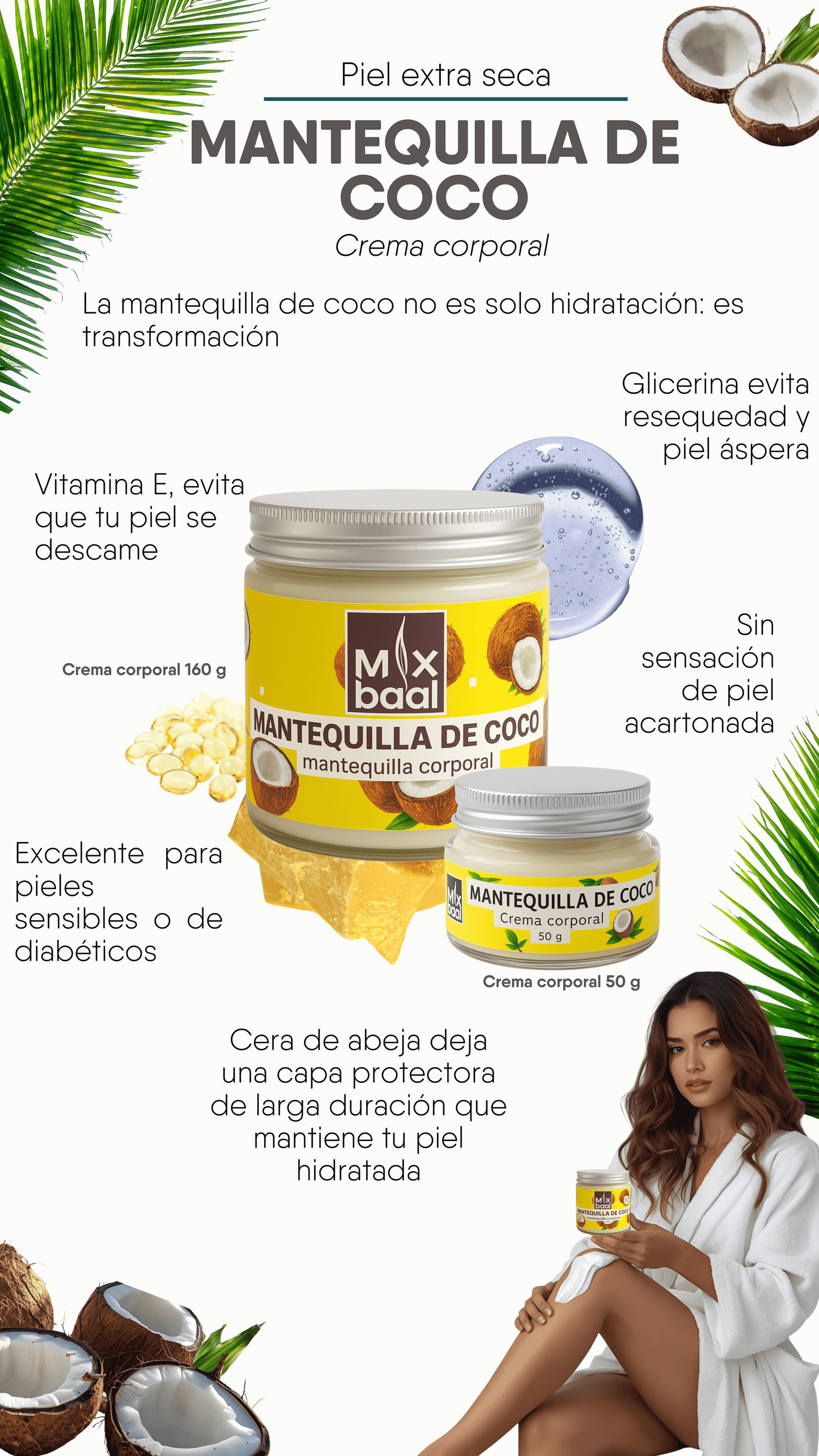 Mantequila Corporal de Coco 160g