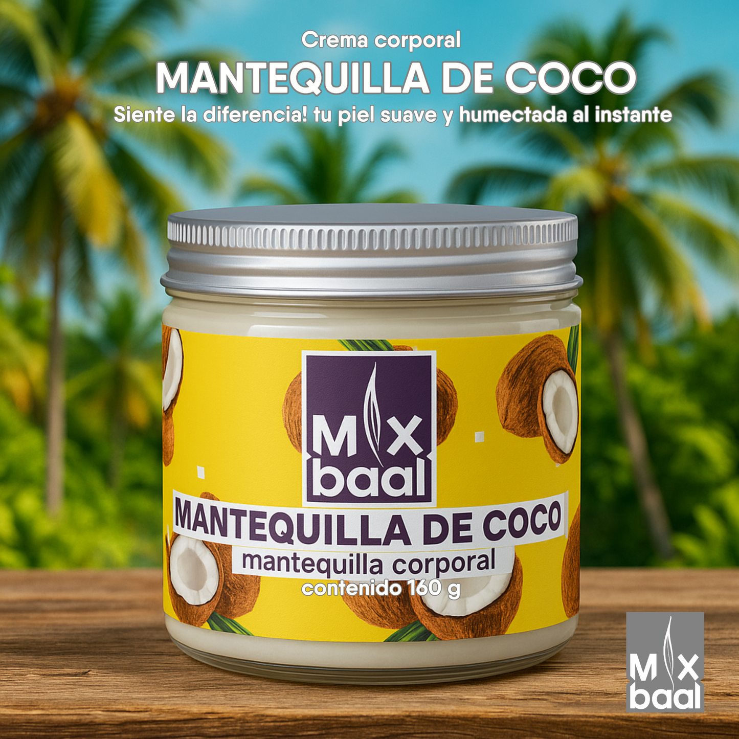Mantequila Corporal de Coco 160g