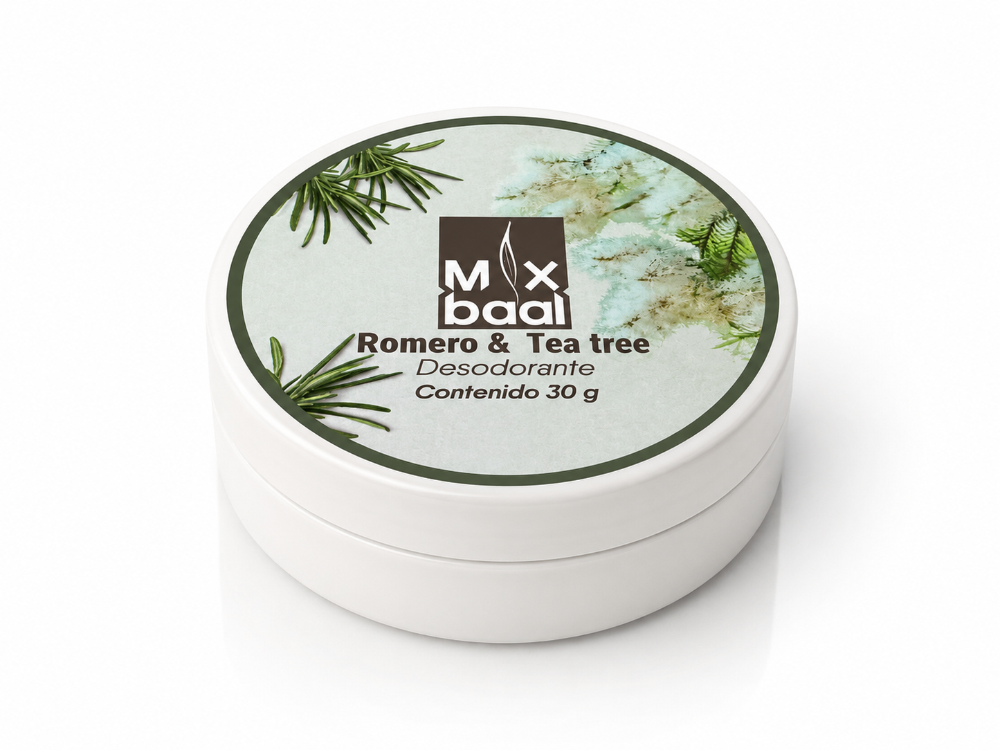 Romero & Tea tree (Desodorante en crema para humor fuerte) 30 g