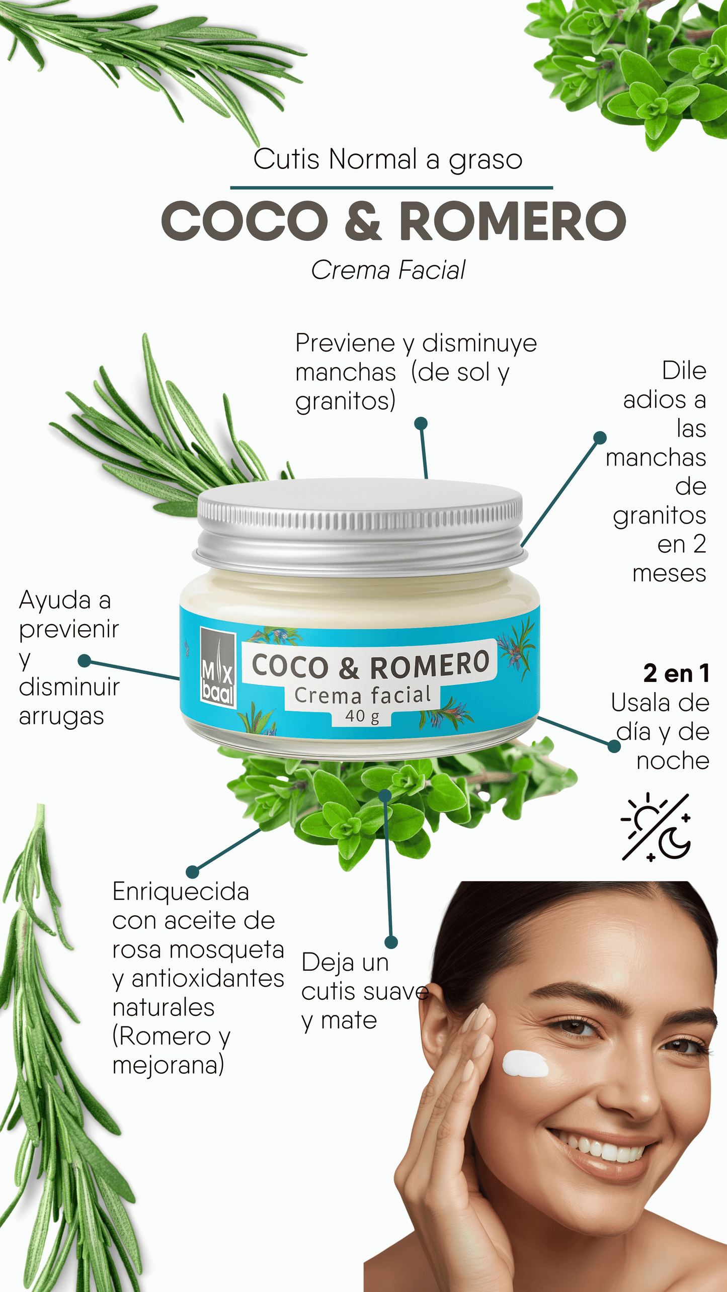 Coco & Romero, crema facial humectante