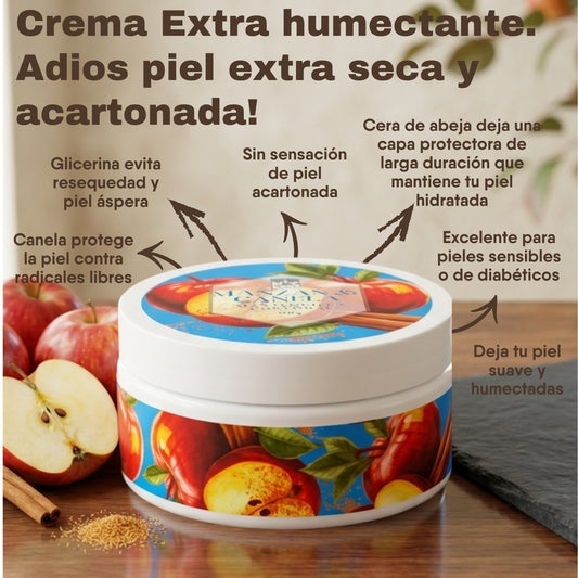 Mantequilla de Manzana & Canela (Crema extra humectante para piel extra seca o sensible) 160 g